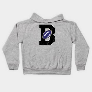 Big Bold Baltimore Ravens Monogram Kids Hoodie